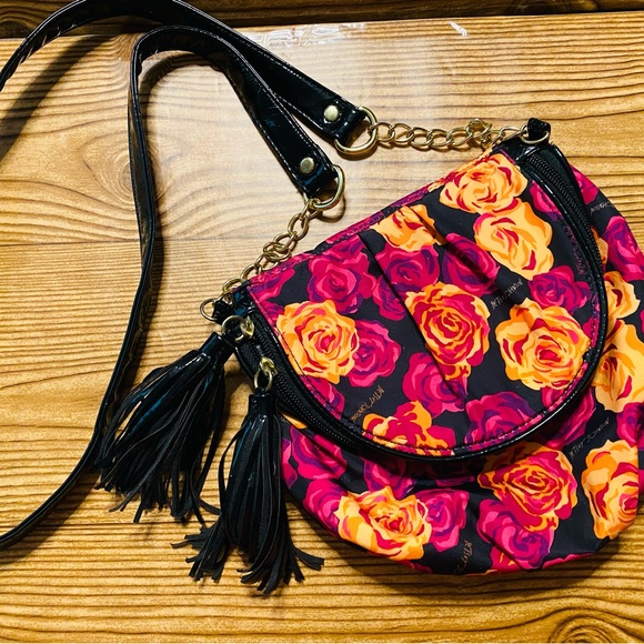 Betsey Johnson Handbags - Betsey Johnson bright pink floral purse
